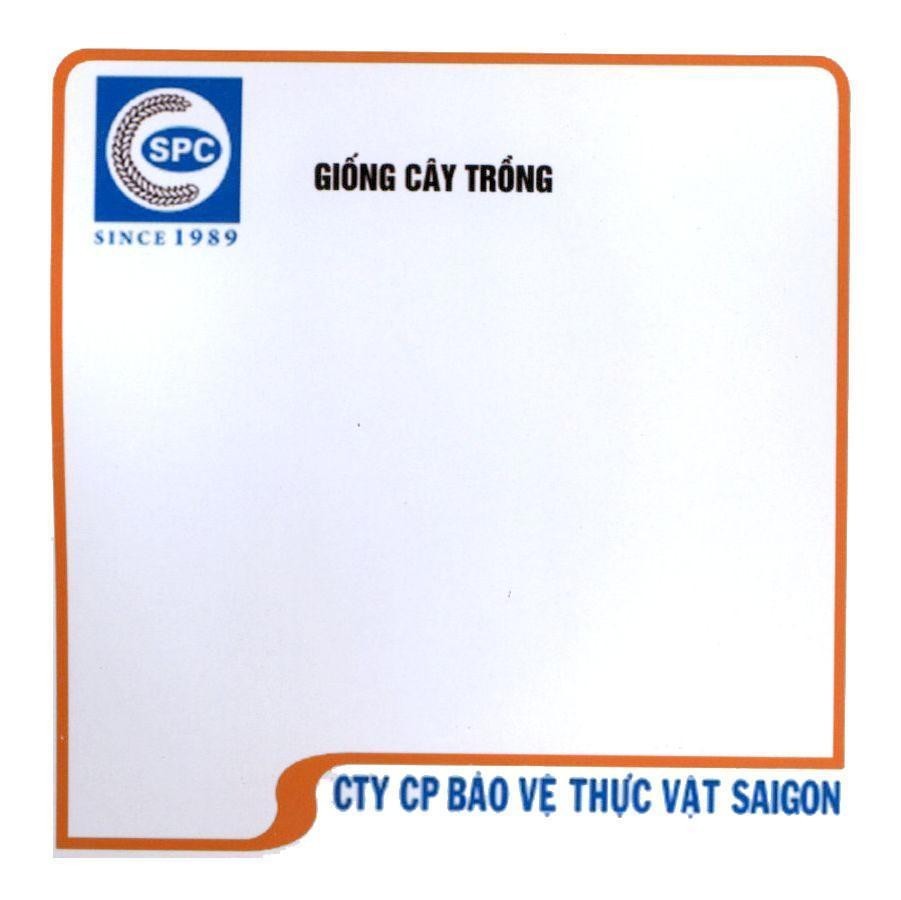 Nhãn hiệu SPC SINCE 1989 Giống Cây Trồng CTY CP Bảo Vệ Thực Vật SAIGON  của Công ty cổ phần bảo vệ thực vật Sài Gòn, số đơn 4-2018-05942