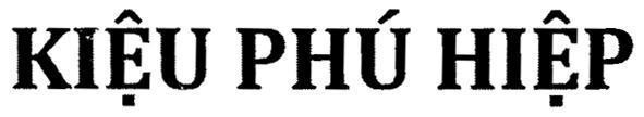 Nhãn hiệu Kiệu Phú Hiệp  của SỞ KHOA HỌC VÀ CÔNG NGHỆ TỈNH ĐỒNG THÁP, số đơn 4-2018-17647
