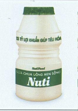 Nhãn hiệu Sữa Chua Uống Men Sống Nuti NutiFood 13 Tỷ Lợi Khuẩn Giúp Tiêu Hóa  của Công ty cổ phần thực phẩm dinh dưỡng Nutifood, số đơn 4-2018-21278