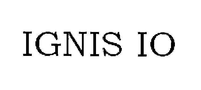 Nhãn hiệu IGNIS IO  của ALBION CO., LTD., số đơn 4-2018-22126