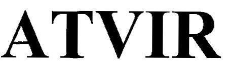 Trademark ATVIR  of Công ty trách nhiệm hữu hạn dược phẩm Anh Thy, application No 4-2018-22500