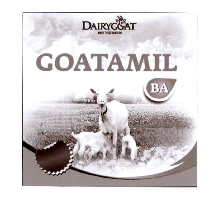 Nhãn hiệu DAIRYGOAT BEST NUTRITION GOATAMIL BA  của Công ty Cổ phần Sữa VitaDairy Việt Nam, số đơn 4-2018-23443