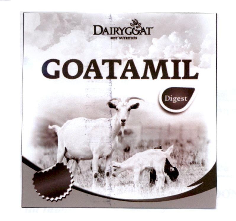 Nhãn hiệu DAIRYGOAT BEST NUTRITION GOATAMIL Digest  của Công ty Cổ phần Sữa VitaDairy Việt Nam, số đơn 4-2018-23445