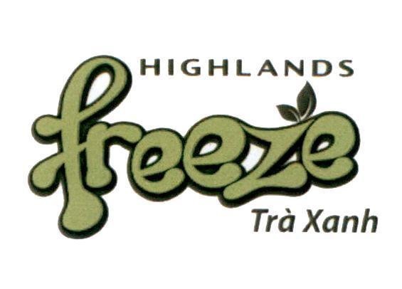 Trademark HIGHLANDS freeze Trà Xanh  of BLUE SKY HOLDINGS LIMITED, application No 4-2018-25330