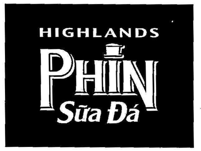 Trademark HIGHLANDS PHIN Sữa Đá  of BLUE SKY HOLDINGS LIMITED, application No 4-2018-25332