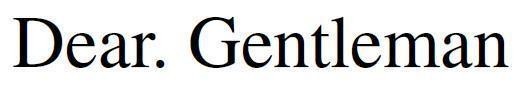 Nhãn hiệu Dear. Gentleman  của CJ ENM CO., Ltd., số đơn 4-2018-27161