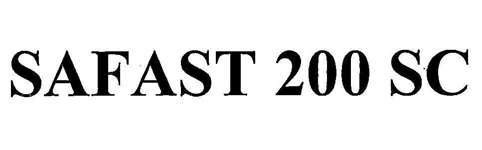 Nhãn hiệu SAFAST 200 SC  của Công ty cổ phần bảo vệ thực vật Sài Gòn, số đơn 4-2018-35948