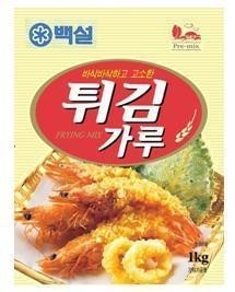 Nhãn hiệu Pre-mix FRYING MIX [Beksul; tui gim ga ru; BaSakBaSakHaGo GoSoHan] 1kg  của CJ CHEILJEDANG CORPORATION, số đơn 4-2018-36468