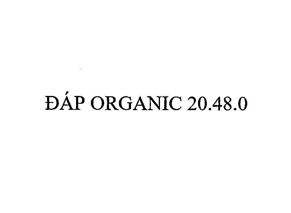 Trademark Đáp ORGANIC 20.48.0  of Công ty TNHH Tập đoàn Organic Pharma, application No 4-2018-44938