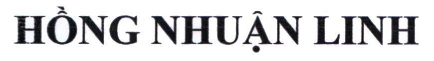 Nhãn hiệu Hồng Nhuận Linh  của Công ty Cổ phần Dược mỹ phẩm CVI, số đơn 4-2019-02614