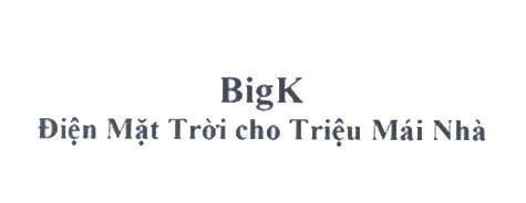 Nhãn hiệu BigK Điện Mặt Trời cho Triệu Mái Nhà  của Công ty cổ phần đầu tư và phát triển năng lượng mặt trời Bách Khoa, số đơn 4-2019-03190