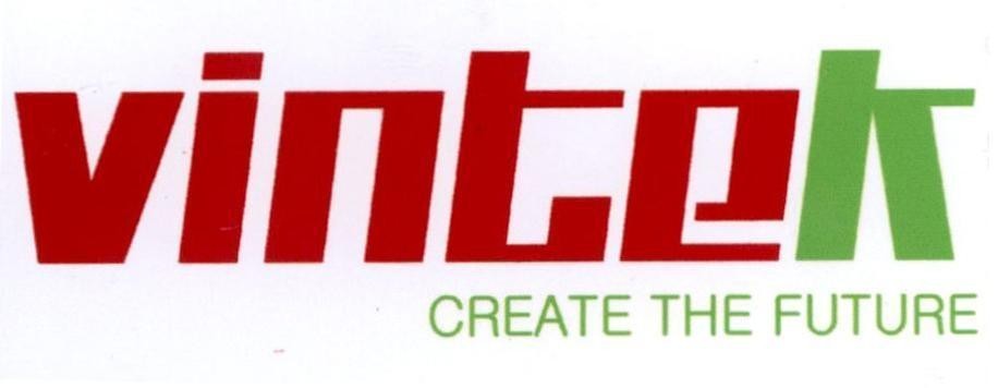 Nhãn hiệu VINTEK CREATE THE FUTURE  của Công ty cổ phần VINTEK Việt Nam, số đơn 4-2019-07984