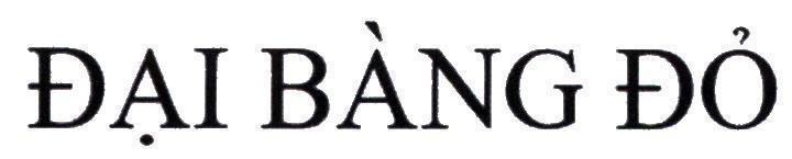 Trademark Đại Bàng Đỏ  of Công ty TNHH tập đoàn Organic Pharma, application No 4-2019-08795