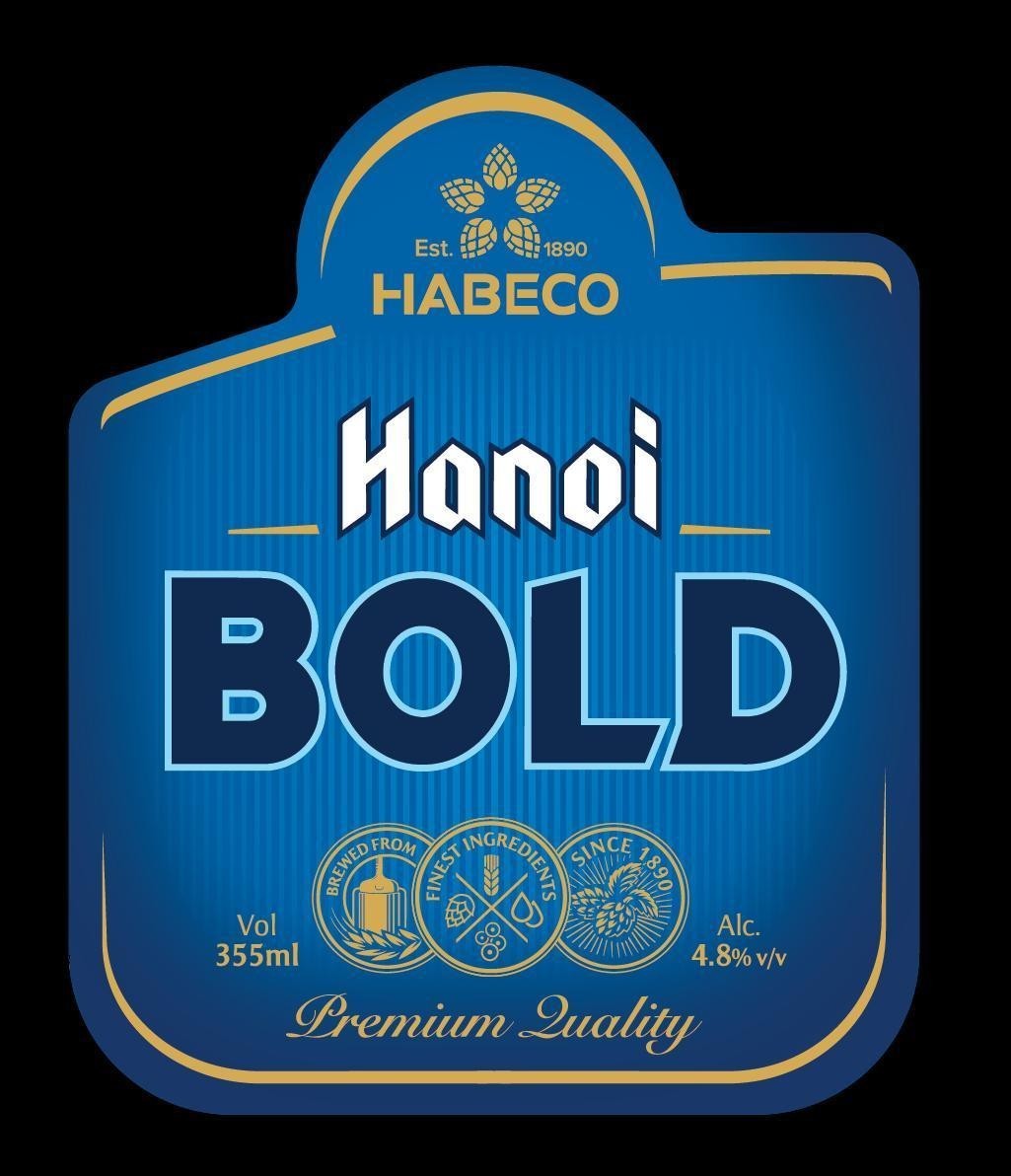Nhãn hiệu Hanoi BOLD HABECO Est. 1890 Vol 355ml Alc. 4.8%vv Premium Quality  của Tổng công ty cổ phần Bia - Rượu - Nước giải khát Hà Nội, số đơn 4-2019-09753