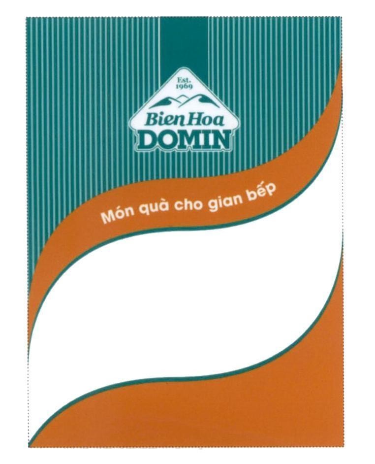 Trademark Bien Hoa DOMIN Món quà cho gian bếp Est. 1969  of Công ty cổ phần hàng tiêu dùng Biên Hòa, application No 4-2019-11911