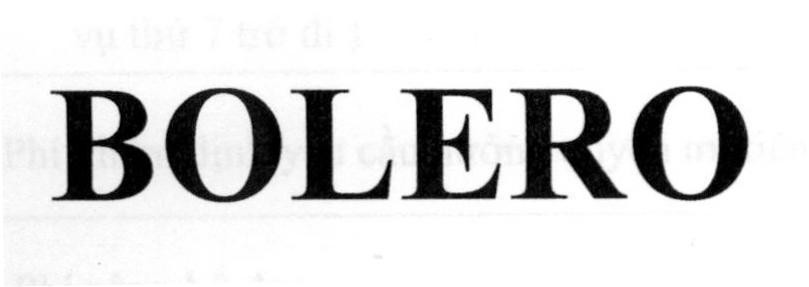 BOLERO 