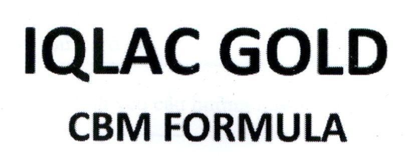 Nhãn hiệu IQLAC GOLD CBM FORMULA  của Công ty cổ phần Sữa chuyên nghiệp Việt Nam, số đơn 4-2019-14609