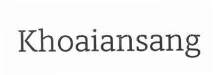 Nhãn hiệu khoaiansang  của Công ty cổ phần VI NA MIT, số đơn 4-2019-15693