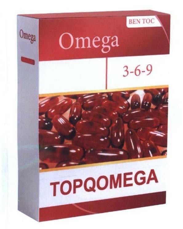 Nhãn hiệu Omega Omega BEN TOC 3-6-9 TOPQOMEGA  của Công ty cổ phần dược phẩm Top Queen Việt Nam, số đơn 4-2019-16739