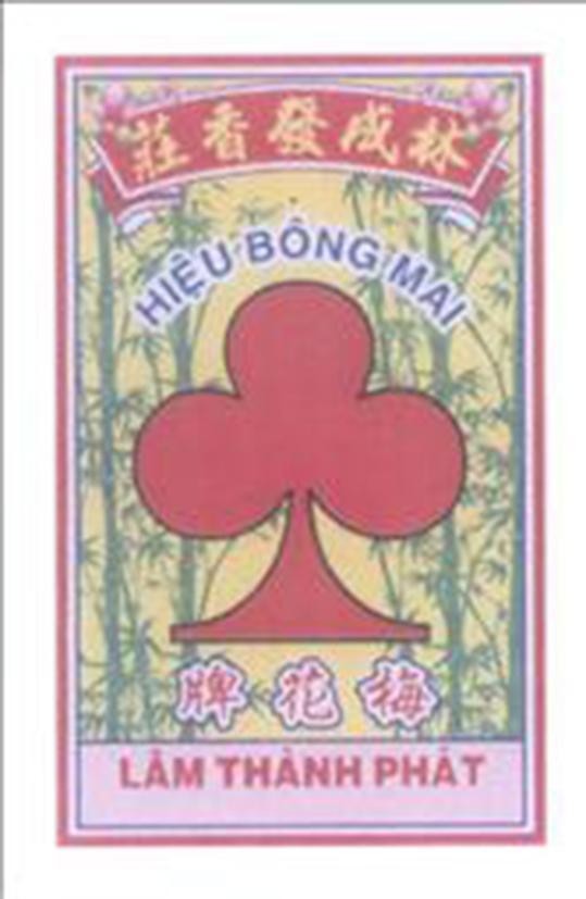 Hiệu Bông Mai Lâm Thành Phát [miẫy hoa phả: hiệu bông mai; ghỉn xởn phả xien choan: tiệm nhang lâm thành phát] 