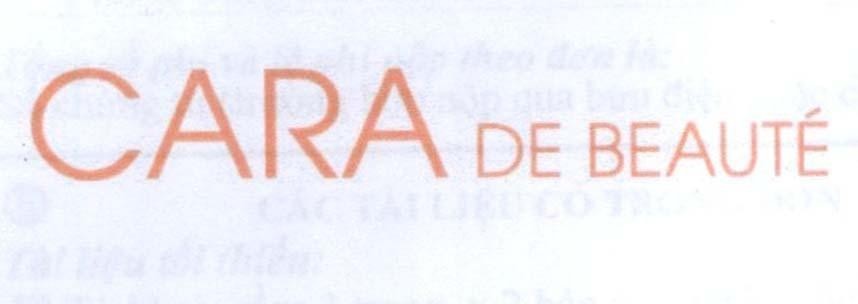 CARA DE BEAUTÉ 