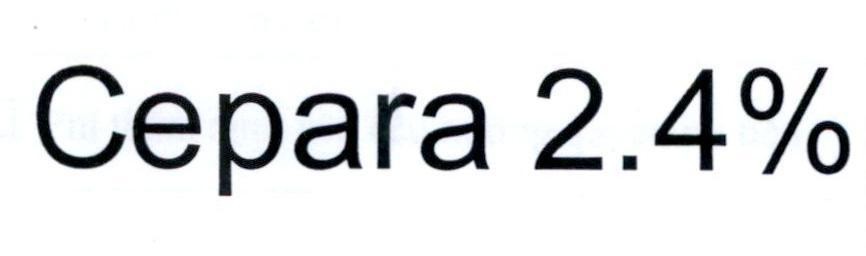 METZ USA的Cepara 2.4% 品牌, 申请号 4-2019-32471