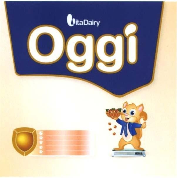 Nhãn hiệu VitaDairy Oggi  của Công ty cổ phần sữa VITADAIRY Việt Nam, số đơn 4-2019-46832