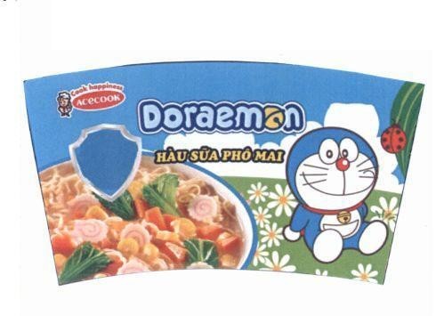 Nhãn hiệu Doraemon ACECOOK Cook happyness Hàu Sữa Phô Mai  của Công ty cổ phần ACECOOK Việt Nam, số đơn 4-2019-50990