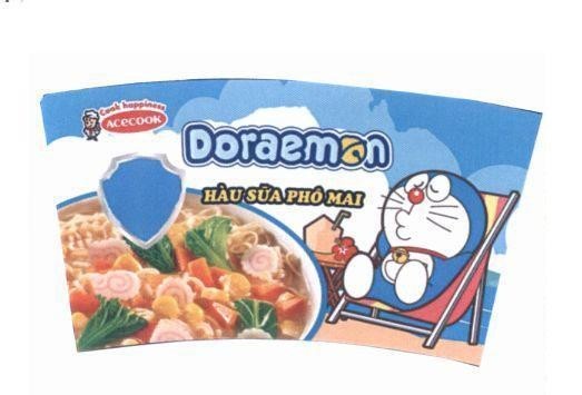 Nhãn hiệu Doraemon ACECOOK Cook happiness Hàu Sữa Phô Mai  của Công ty cổ phần ACECOOK Việt Nam, số đơn 4-2019-50991