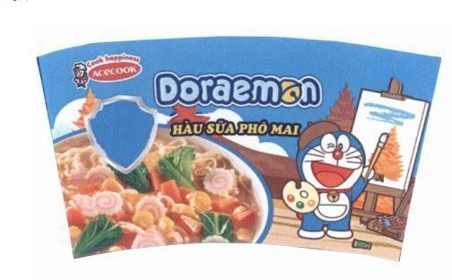 Nhãn hiệu Doraemon ACECOOK Cook happiness Hàu Sữa Phô Mai  của Công ty cổ phần ACECOOK Việt Nam, số đơn 4-2019-50992