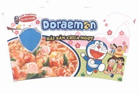 Nhãn hiệu Doraemon ACECOOK Cook happiness Hải Sản Chua Ngọt  của Công ty cổ phần ACECOOK Việt Nam, số đơn 4-2019-50994