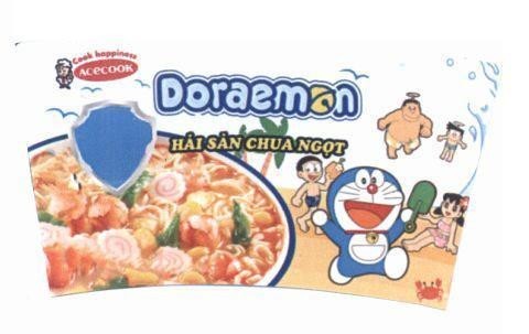 Nhãn hiệu Doraemon ACECOOK Cook happiness Hải Sản Chua Ngọt  của Công ty cổ phần ACECOOK Việt Nam, số đơn 4-2019-50995