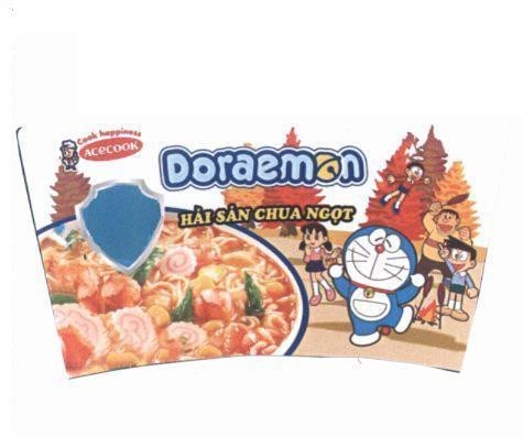 Nhãn hiệu Doraemon ACECOOK Cook happpiness Hải Sản Chua Ngọt  của Công ty cổ phần ACECOOK Việt Nam, số đơn 4-2019-50996