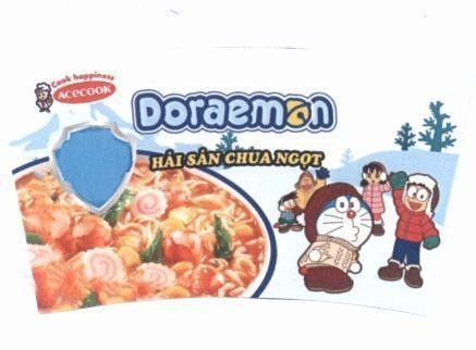 Nhãn hiệu Doraemon ACECOOK Cook happiness Hải Sản Chua Ngọt  của Công ty cổ phần ACECOOK Việt Nam, số đơn 4-2019-50997