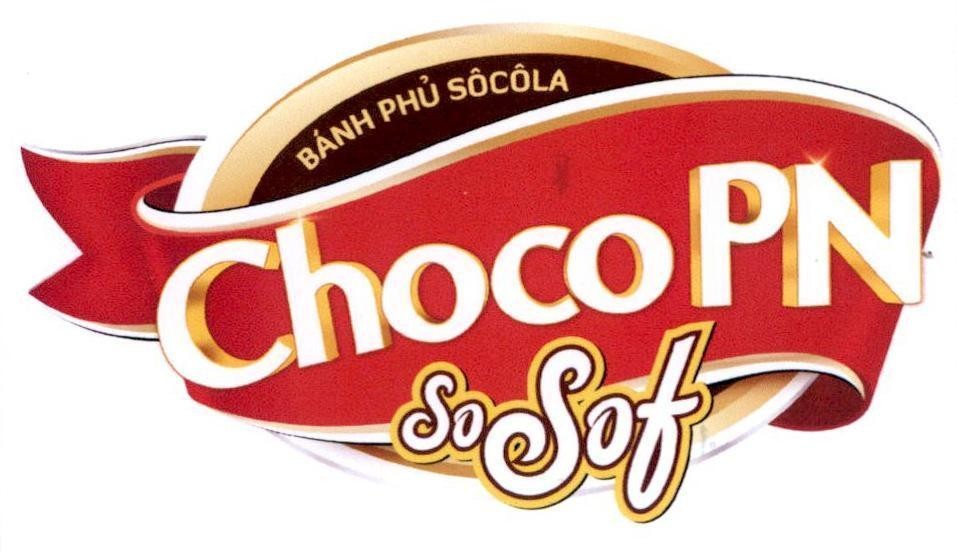 Nhãn hiệu Choco PN SoSof Bánh Phủ Sôcôla  của Công ty TNHH chế biến thực phẩm & bánh kẹo Phạm Nguyên, số đơn 4-2020-01074