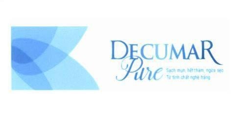 Nhãn hiệu DECUMAR Pure Sạch mụn, hết thâm, ngừa sẹo Từ tinh chất nghệ trắng  của Công ty cổ phần dược mỹ phẩm CVI, số đơn 4-2020-03087