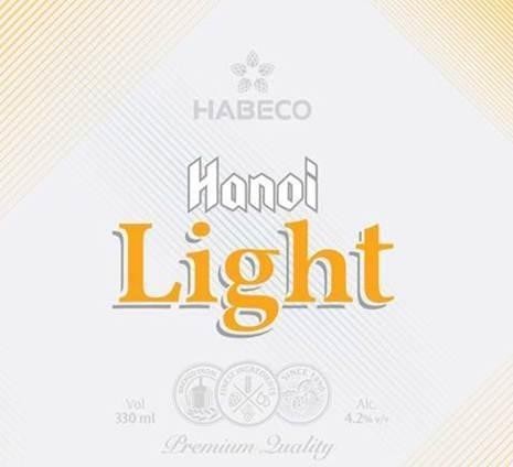 Nhãn hiệu Hanoi Light HABECO BREWED FROM FINEST INGREDIENTS SINCE 1980 Premium Quality Vol 330 ml  của Tổng công ty cổ phần bia - rượu - nước giải khát Hà Nội, số đơn 4-2020-08842