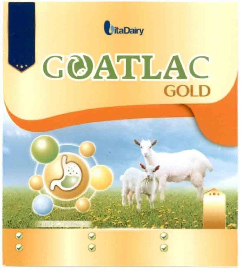 Nhãn hiệu GOATLAC GOLD VitaDairy  của Công ty cổ phần sữa VITADAIRY Việt Nam, số đơn 4-2020-12365