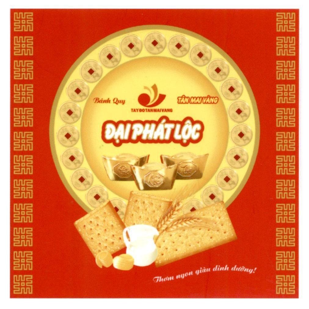 Đại Phát Lộc TAYDOTANMAIVANG TÂN MAI VÀNG Phúc Lộc Thọ Cát Tường Phú Quý Bánh Quy Thơm ngon giàu dinh dưỡng! 