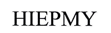 Trademark HIEPMY  of Công ty TNHH Tập đoàn Organic Pharma, application No 4-2020-15185