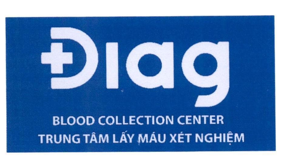 Nhãn hiệu Điag BLOOD COLLECTION CENTER Trung Tâm Lấy Máu Xét Nghiệm  của Công ty TNHH Lab Group International Việt Nam, số đơn 4-2020-16357