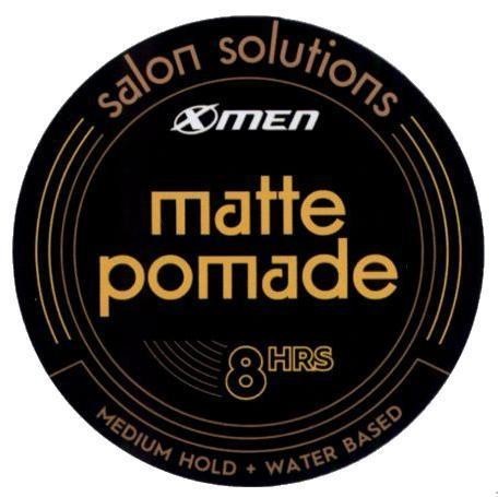 Nhãn hiệu Xmen matte pomade 8HRS salon solutions MEDIUM HOLD + WATER BASED  của Công ty cổ phần Marico South East Asia, số đơn 4-2020-16385