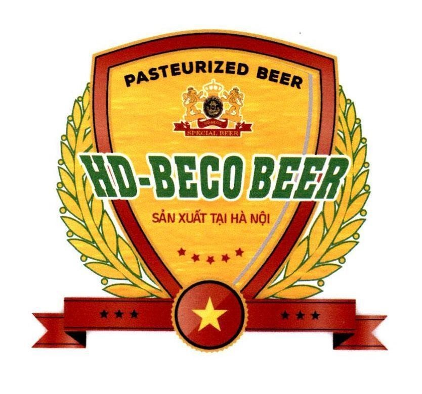 HD-BECO BEER Sản Xuất Tại Hà Nội PASTEURIZED BEER HD-BECO SPECIAL BEER 