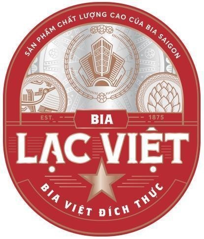 Nhãn hiệu BIA Lạc Việt Bia Việt đích thực Sản phẩm chất lượng cao của BIA SAIGON  của Tổng công ty cổ phần Bia - Rượu - Nước giải khát Sài Gòn, số đơn 4-2020-16828