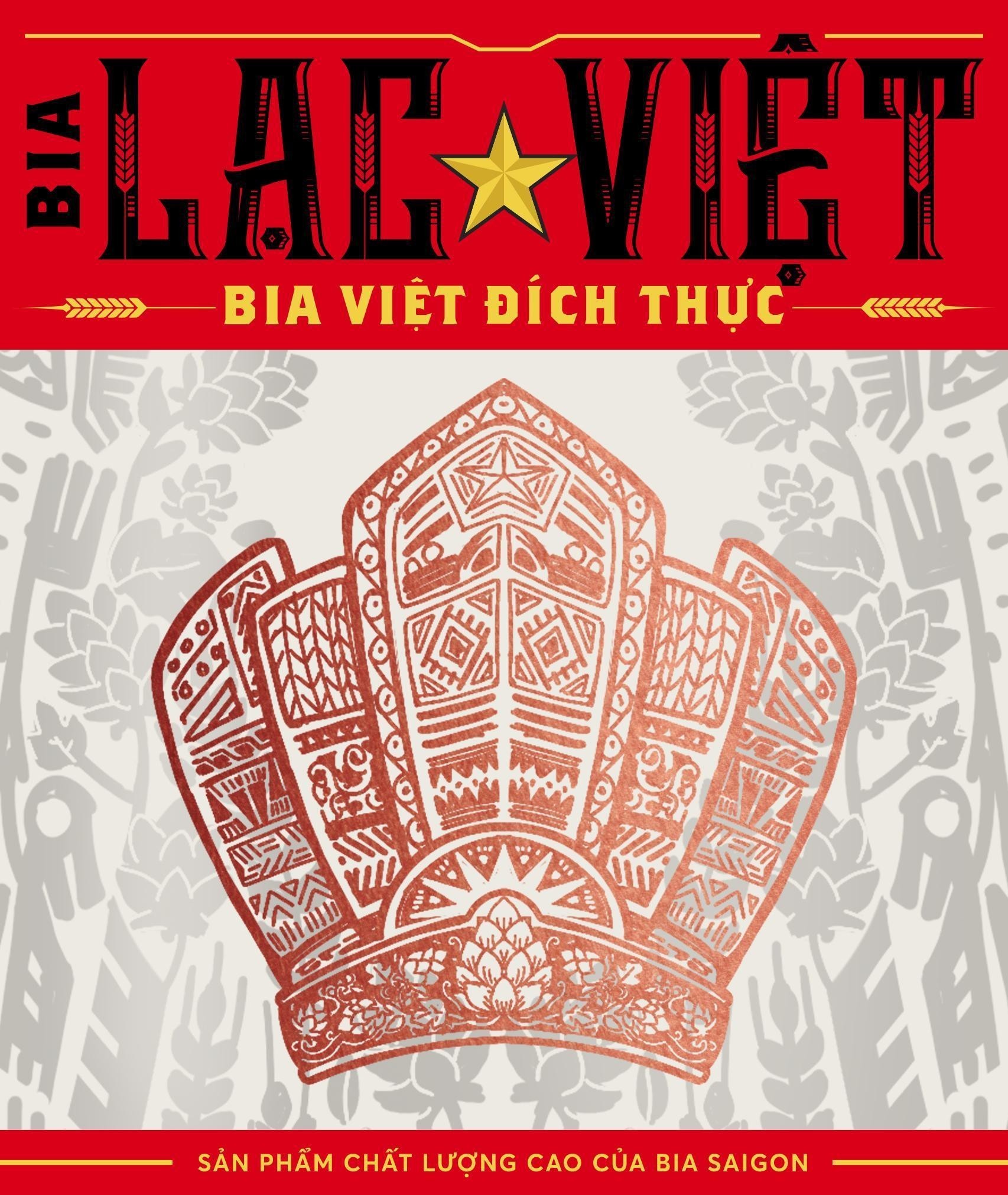 Nhãn hiệu BIA Lạc Việt Bia Việt đích thực Sản phẩm chất lượng cao của BIA SAIGON  của Tổng công ty cổ phần Bia - Rượu - Nước giải khát Sài Gòn, số đơn 4-2020-16831