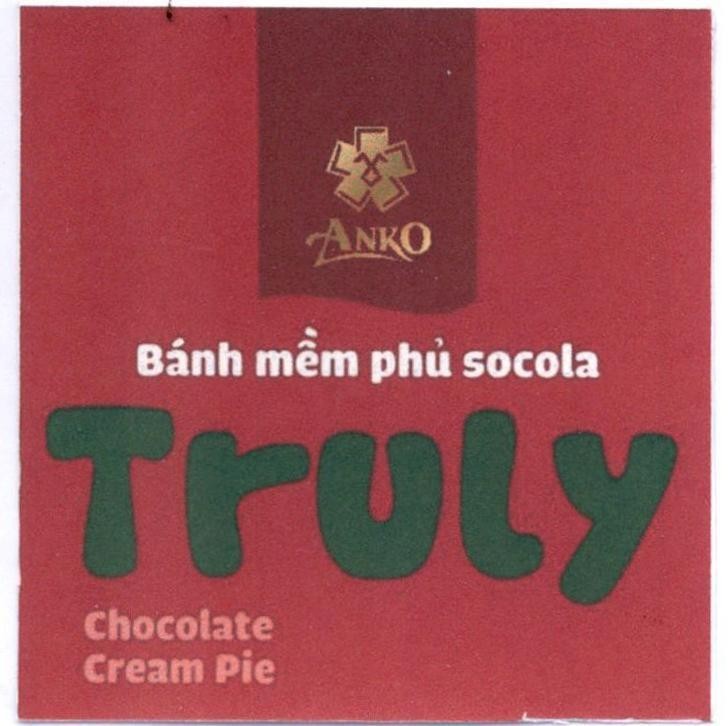 ANKO Bánh mềm phủ socola Truly Chocolate Cream Pie 