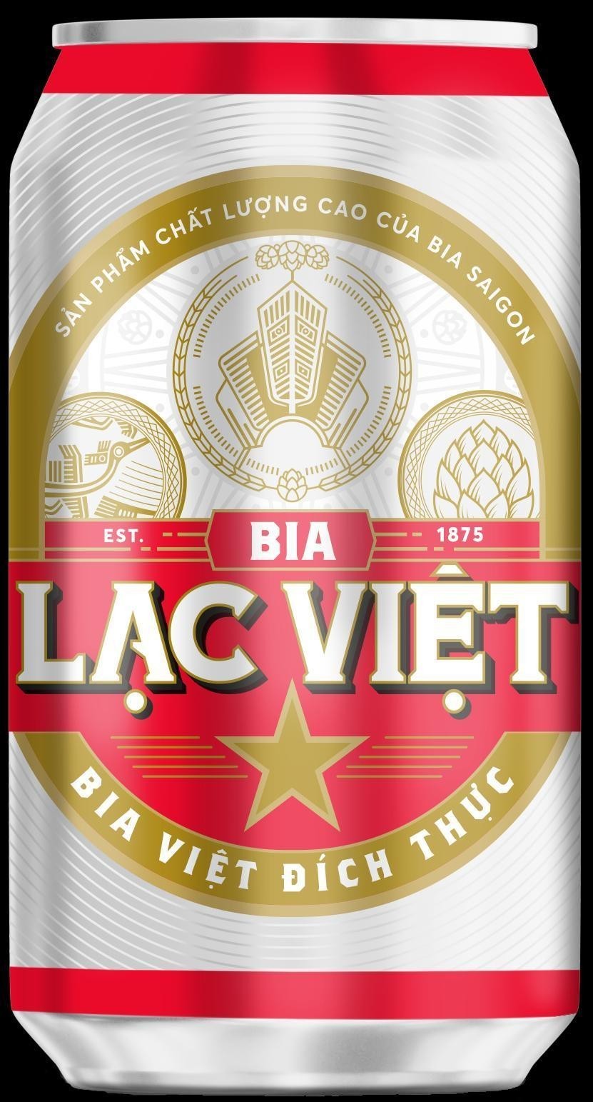 Nhãn hiệu BIA Lạc Việt Bia Việt Đích Thực Sản Phẩm Chất Lượng Cao Của Bia SAIGON EST 1875  của Tổng công ty cổ phần Bia - Rượu - Nước giải khát Sài Gòn, số đơn 4-2020-23448