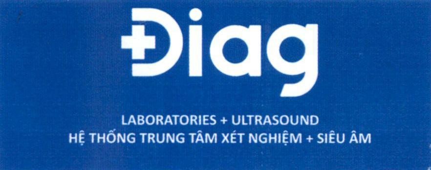 Nhãn hiệu Điag LABORATORIES + ULTRASOUND Hệ Thống Trung Tâm Xét Nghiệm + Siêu Âm  của Công ty TNHH LAB GROUP INTERNATIONAL Việt Nam, số đơn 4-2020-28297