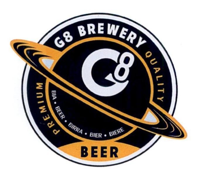 Nhãn hiệu G8 BREWERY QUALITY BEER PREMIUM BIA . BEER . BIRRA . BIER . BIERE  của Cơ sở sản xuất bia BIVA, số đơn 4-2020-30370