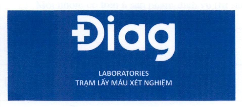 Nhãn hiệu Điag LABORATORIES Trạm Lấy Máu Xét Nghiệm  của Công ty TNHH LAB GROUP INTERNATIONAL Việt Nam, số đơn 4-2020-30564